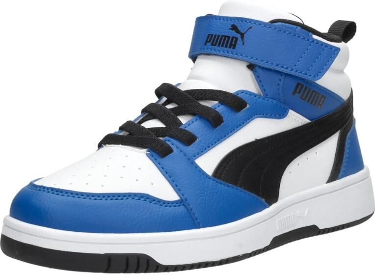 Puma Rebound v6 Mid V6 Mid sneakers wit zwart blauw Imitatieleer 32 - Foto 6