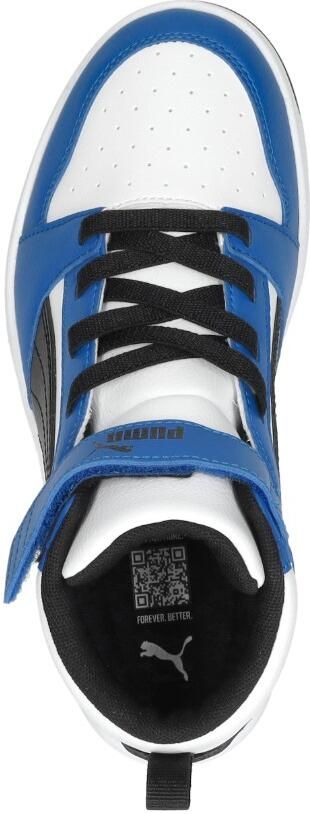 Puma Rebound v6 Mid V6 Mid sneakers wit zwart blauw Imitatieleer 32 - Foto 9