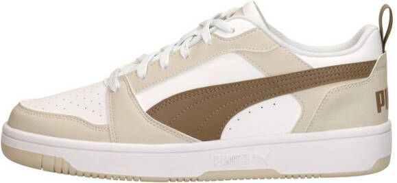 PUMA Rebound v6 Low Unisex Sneakers White-Totally Taupe-Alpine Snow