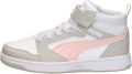 Puma Rebound v6 Mid V6 Mid sneakers wit grijs roze Imitatieleer 31 - Wit