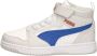 PUMA Rebound V6 Mid AC+ PS Unisex Sneakers White-Vivid Blue-Feather Gray - Thumbnail 3