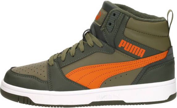 PUMA Rebound V6 Mid WTR Jr Unisex Sneakers Dark Olive-Maple Syrup- Olive - Foto 2