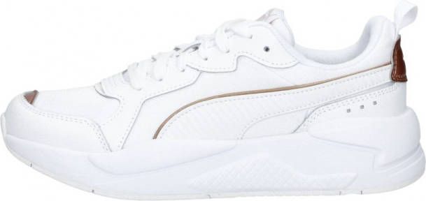 PUMA X-Ray Metallic Dames Sneakers White/Rose Gold - Schoenen.nl
