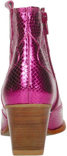 Red Rag Western Laarsjes Enkellaarsjes Hak Fuchsia - Foto 5