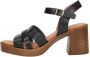 MW RED-RAG Zwarte sandalen met hak | 79720 - Thumbnail 2