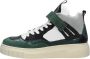 Red-Rag Red Rag 71538 Hoge sneakers Leren Sneaker Dames Groen - Thumbnail 4