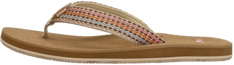 Reef BAJA ELANA BROWN PINK Dames Slippers brown pink