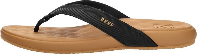 Reef CUSHION MELODY Dames Slippers Zwart Lichtbruin