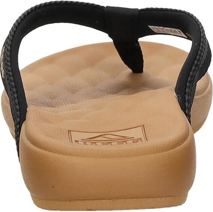 Reef CUSHION MELODY Dames Slippers Zwart Lichtbruin - Foto 2