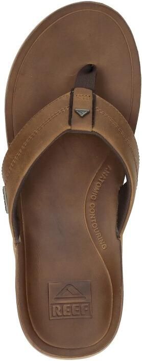 Reef Leather Offshore Heren Teenslippers Cj9057 Kleur Bruin - Foto 8