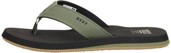 Reef The layback Black Olive Heren Slippers Teenslippers Groen - Foto 3