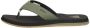 Reef The layback Black Olive Heren Slippers Teenslippers Groen - Thumbnail 3