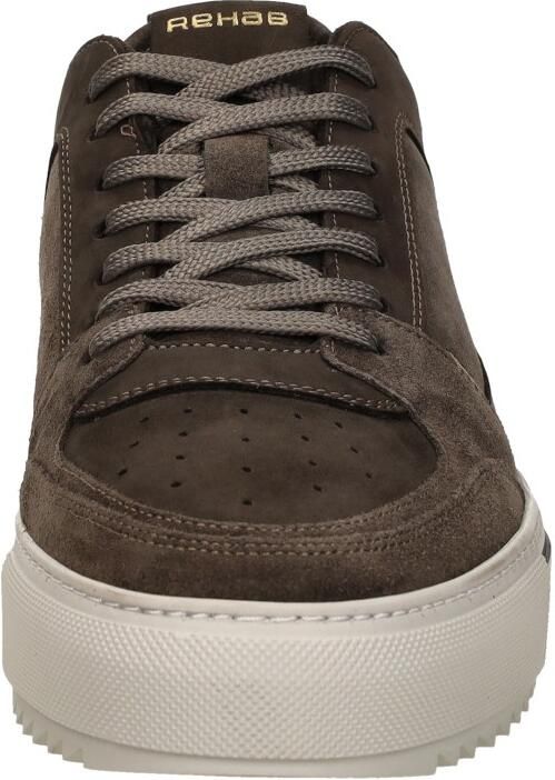 Rehab Creon mix suède sneakers donkerbruin - Foto 6
