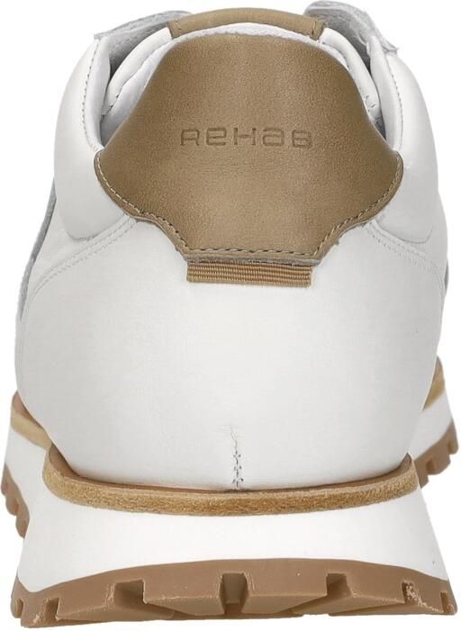 Rehab Maddox leren sneakers wit zand - Foto 5