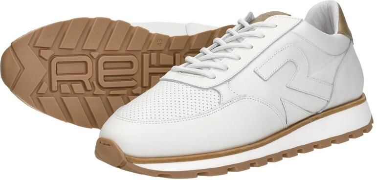 Rehab Maddox leren sneakers wit zand - Foto 7