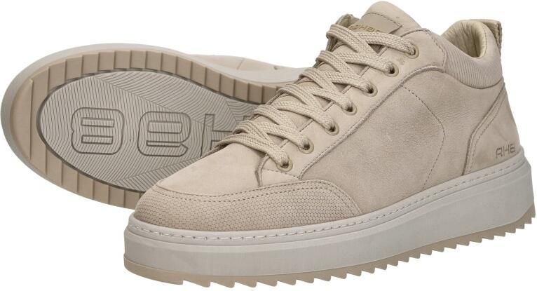 Rehab Russel Nub Sneakers Laag beige - Foto 3