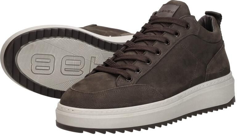 Rehab Russel Nub Sneakers Laag Donkerbruin - Foto 4