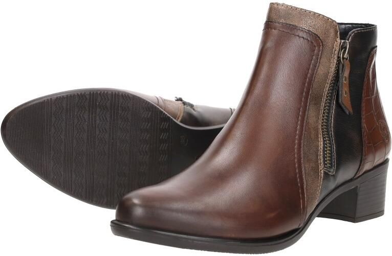 Remonte Enkellaarsjes Hak Enkellaarsjes Hak Cognac - Foto 5