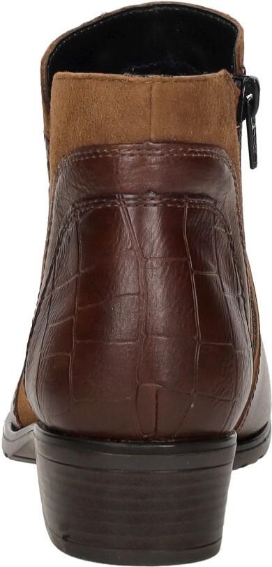 Remonte D6893-22 Enkellaarzen Bruin Leer en Suede Dames Bruin - Foto 4
