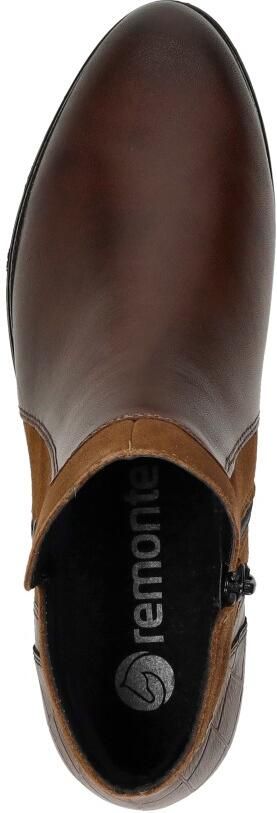 Remonte D6893-22 Enkellaarzen Bruin Leer en Suede Dames Bruin - Foto 5
