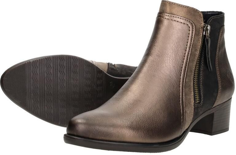 Remonte R5172-90 Enkellaarzen Brons Combi Leer Dames - Foto 8