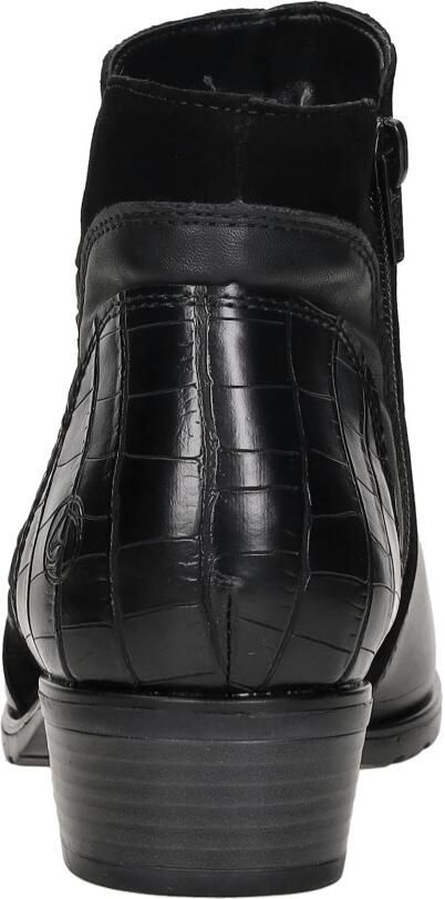 Remonte D6893-02 Enkellaarzen Zwart Leer en Suede Dames Zwart - Foto 5