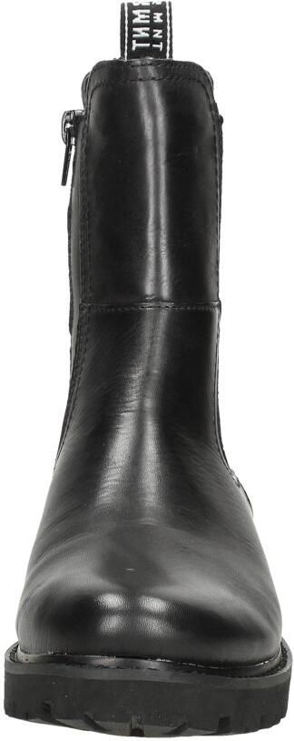 Remonte Zwarte Leren Enkellaarsjes Vrouwen Black Dames - Foto 8