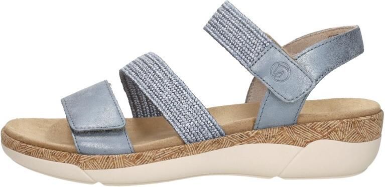 Remonte R6861-12 Sandalen Blauw Metallic Leer Dames Blauw - Foto 3