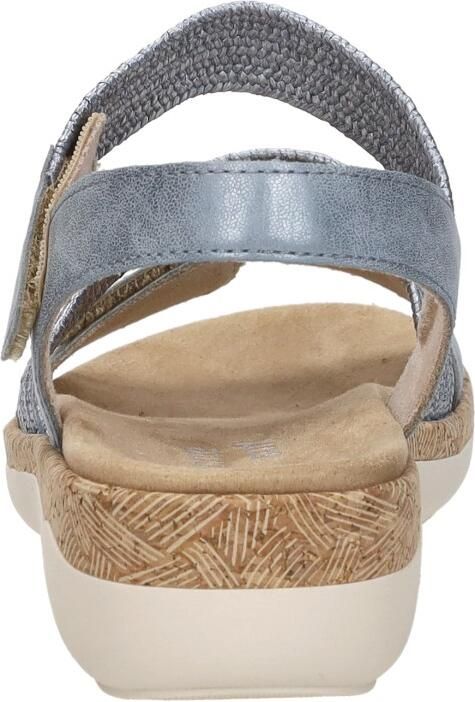 Remonte R6861-12 Sandalen Blauw Metallic Leer Dames Blauw - Foto 6