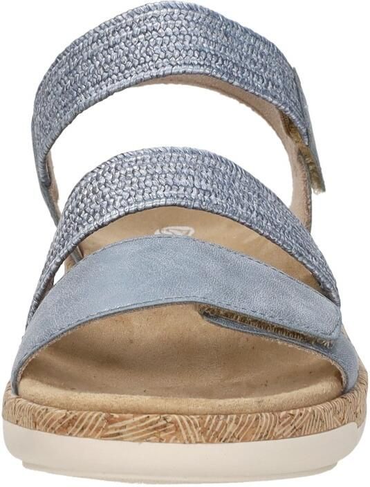 Remonte R6861-12 Sandalen Blauw Metallic Leer Dames Blauw - Foto 4
