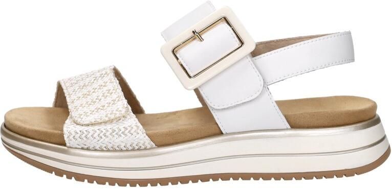 Remonte D1J53-81 Sandalen Wit Leer Dames Wit Goud - Foto 4