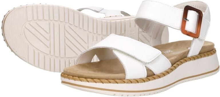Remonte Sandalen Plat Sandalen Plat Gebroken wit - Foto 8