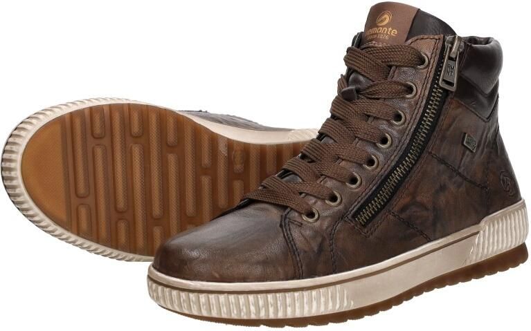 Remonte Veterschoenen platform lace-up ankle boots in crash look - Foto 6
