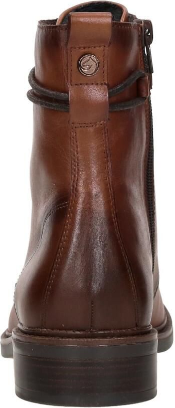 Remonte D2W80-24 Cognac bootie met rits en vetersluiting - Foto 4