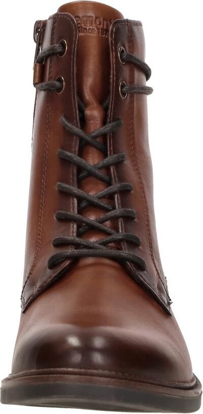 Remonte D2W80-24 Cognac bootie met rits en vetersluiting - Foto 3