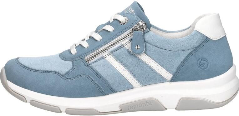 Remonte D1S04-10 Sneakers Blauw Leer en Suede Dames Blauw - Foto 5