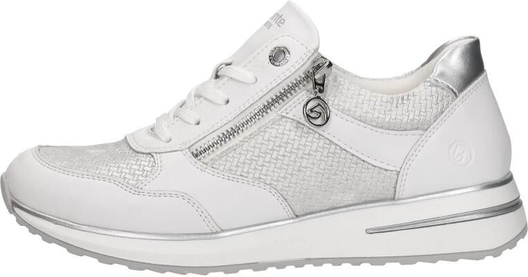 Remonte D1G08-80 Sneakers Wit Zilver Leer Dames Wit - Foto 3