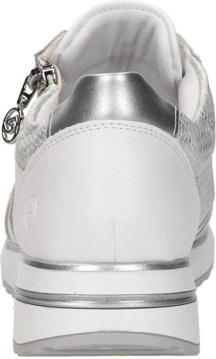 Remonte D1G08-80 Sneakers Wit Zilver Leer Dames Wit - Foto 6
