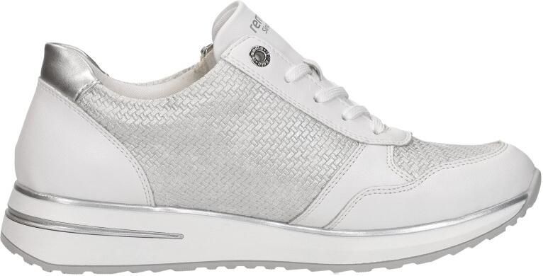 Remonte D1G08-80 Sneakers Wit Zilver Leer Dames Wit - Foto 7