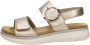 Remonte Leren Dames Sandalen Goud - Thumbnail 2