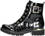 Remonte Veterschoenen Hoog Veterschoenen Hoog zwart croco lak - Thumbnail 3