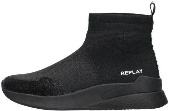 Replay Maze Jr 3 kinder sneaker Zwart