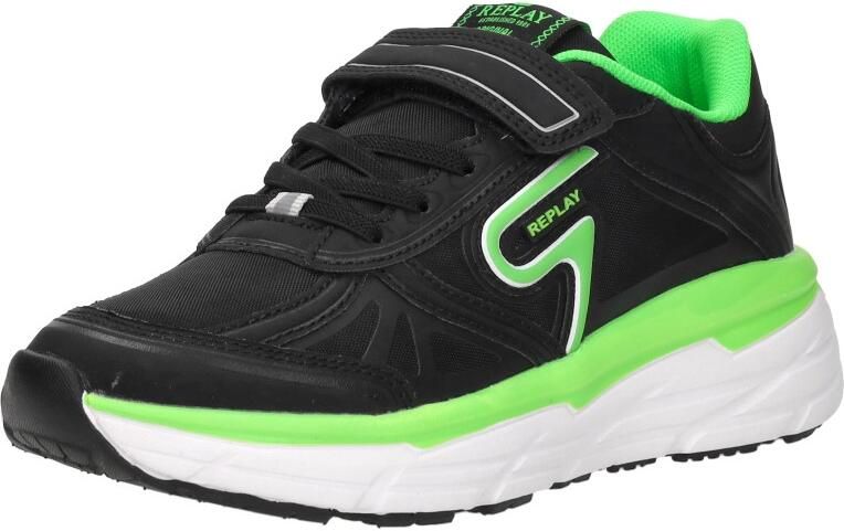 REPLAY Christal JR boy 5 chunky sneakers zwart groen - Foto 7
