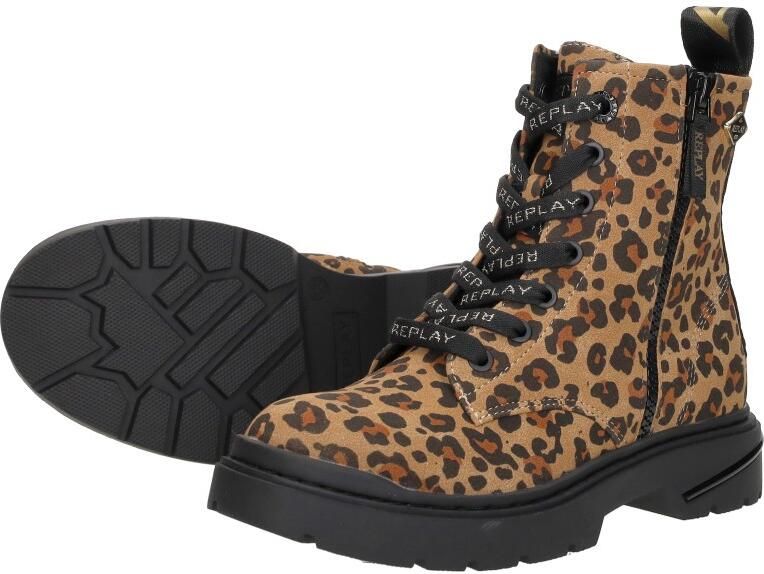 REPLAY Joplin 16D veterboots cognac zwart - Foto 7