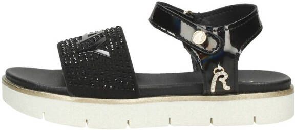 Replay sandalen met steentjes zwart Meisjes Imitatieleer Logo 31 - Foto 2