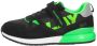Replay Shoot Jr suède sneakers zwart groen Jongens Suede Meerkleurig 37 - Thumbnail 3