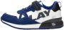 Replay Shoot Jr suède sneakers blauw wit Jongens Suede Meerkleurig 38 - Thumbnail 2