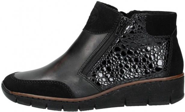 Rieker Ultiem Comfort Enkellaarsjes Zwart Dames