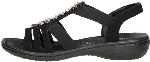 Rieker Sandalen zomerschoen sandaal sleehak met mooie versiering - Foto 3