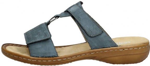 Dames Schoenen voor voor Platte schoenen voor Pantoffels Rieker Klompen in het Blauw 